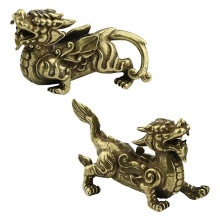 Good Luck Statue Office Decoration Ornaments Office Living Room Fortune Beast Ornaments Metal Crafts