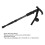 Telescopic Walking Stick - Adjustable Black Alloy 3