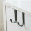 4X Multi-Purpose Hooks Kitchen Cabinet Door Back Hook Hanging Rack Clothes Coat Hat Towel Hanger Storage Hook Black 3