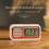 Retro Multifunctional  Speaker LED Color Digital Display Clock, Alarm Clock Desktop Speaker Gift Black 5