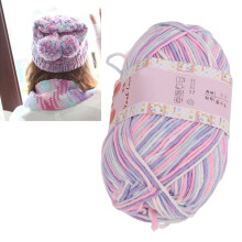 Milk Cotton Yarn 6 Strands Flower Color Coarse DIY Handcraft 1 Piece