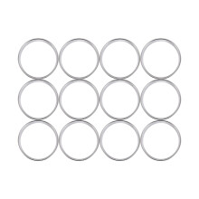 Doppelte Gerollte Torten Ringe Runde Runde Muffin Ringe Aus Edelstahl Metall Fladen Ringe Formen Zur Herstellung Von Fladen Brot, Torte, Muffin 24
