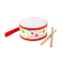 Jouet musical - BIGJIGS - Bigjigs Junior Drum - Rouge - Intérieur - Fonctionne sur piles