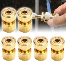 6Pcs Water Tap Hose Adaptor 1/2 Inch Pipe Connector Fitting Set Quick-Release Garden Hose Coupling Systems for Watering