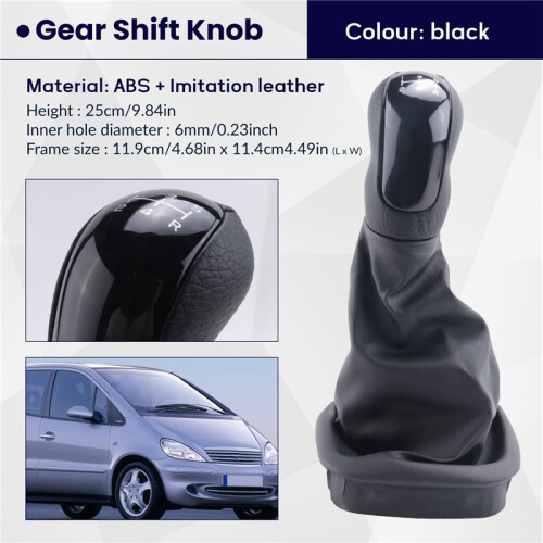 5 Speed Gear Shift Knob Gaiter Boot Shift  for   W168 a Class 1997-2004 1