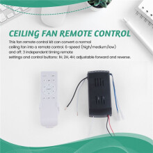 10X Universal Ceiling Fan Remote Control Kit Replacement, 6-Speed & Timing, Remote Replacement for Ceiling Fan Light