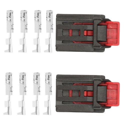 2Pcs Rear Tail Light Connector with Terminal Wire Harness Connector 7N0972704 for 2
