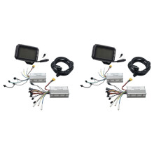 2X Painel de Exibição LCD + Kit de Controlador Sem Escova 48V 25A para Controlador Traseiro Dianteiro de Scooter Elétrico G3 G-Booster