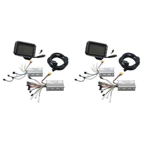 2X LCD Display Dashboard+48V 25A Brushless Controller Kit for  G3 G-Booster Electric Scooter Front Rear Controller