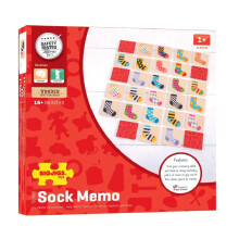 Bigjigs Toys Sock Memo - Gedächtnis- und Beobachtungsspiel, Mehrfarbig