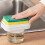 Afwasmiddeldispenser met Easy Press-Pomp, Sponshouder en Afwasmiddeldoos voor Efficiënte Keukenreiniging 1