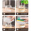 Dish Soap Dispenser with Easy Press Pump, Sponge Holder and Detergent Box for Efficient Kitchen Cleaning 5