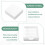 Stencil per Note Adesive Compatibile con Post Notes, Base per Blocchi Adesivi 3x3 con 2 Stencil Inclusi, Organizer per Blocco Note Bianco 5