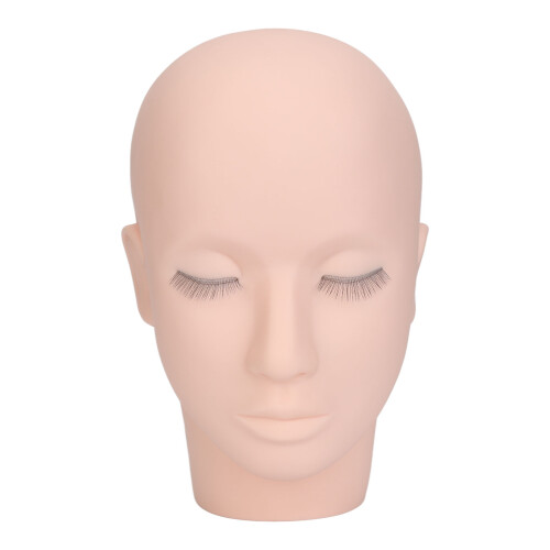 Silicone Eyelash Practice Head 3 Layers High Density Lash Extending Model Doll 1