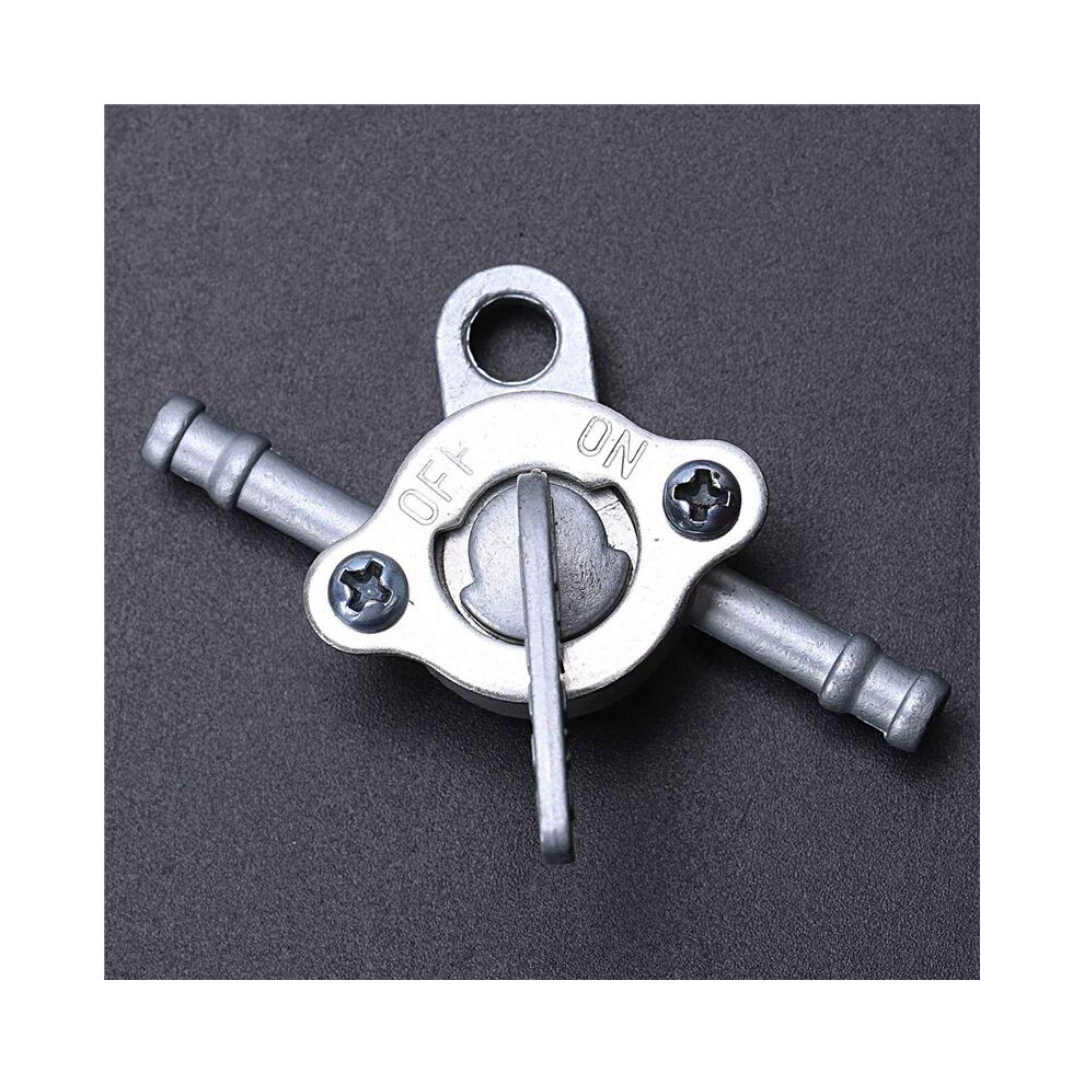 5X Petrol Fuel Tank Valve Tap Cock Petcock Pocket For Atv Quad Dirt Pit Bike Silver 6031045897878
