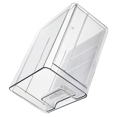 2X Plastic Fruit Vegetable Storage with Drainer Fridge Organizer Keep Fresh Food Container ,Single Layer 1