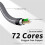A2DC Replacement Earphone Cable for  CKR100iS/CKS1100/CKS1100iS/ATH-CM2000Ti/ATH-E70 ATH-E50/ATH-LS50 1