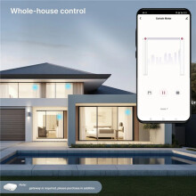 6X Tuya WiFi Curtain Motor Apritende Elettrico Super Silenzioso per Binario per Tende Telecomando per Alexa EU Plug