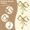 4PCS Decorative Bow Hanger Towel Hook Bow Shaped Hat Hooks Brass Bow Shaped Hat Hooks Hanging Towel Hook,Small 9