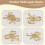 4PCS Decorative Bow Hanger Towel Hook Bow Shaped Hat Hooks Brass Bow Shaped Hat Hooks Hanging Towel Hook,Small 10
