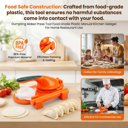 Dumpling Maker Press Tool Food Grade Plastic Manual Kitchen Gadget For Home Restaurant Use 2