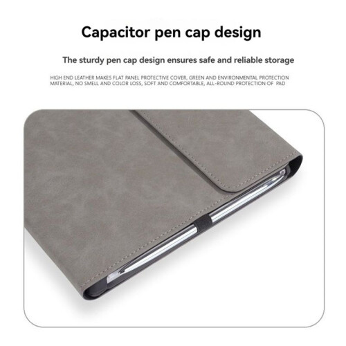 Capa Flip de Couro PU para Tablet Surface Pro 8 com Suporte para  Surface Pro 8 Cinza 2