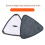 10PCS Triangle Microfiber Cloth Dust Mop Replacement  Pads Glass Cleaning Microfiber Sweeping Rags Floor 6