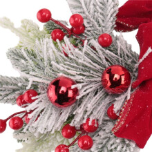 4X Christmas Swag, Stair Christmas Garland for Stairs, Door, Fireplace, Window, Outdoor Indoor Christmas Decor Red