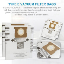 21 Pcs Universal Dry Vac Dust Bag 5 to 8 Gallon Vacuum Cleaners for 5-8 Gallon Ridgid VF Dust Bags
