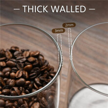 3X Glass Food Storage Containers with Lids Large Glass Food Storage Jars for Coffee Bar Tea Sugar (27 FL OZ)