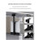2X Universal PC Case Holder Adjustable Host Box Stand Versatile Under Desk or Wall Side Mount, Cpu Stand Lift Black 3