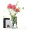 6 Pcs 22,8 Polegadas Artificiais Flores de Antúrio para DecoraçãO de Casa Buquê e Folha Verde e DecoraçãO de Casamento Nupcial (Rosa) 5