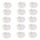 45 PeçAs Natural Sea Shell  Branco, Conchas de Vieira de 4-4,7 Polegadas para Artesanato DIY, Servir Comida, Assar e Mais 2
