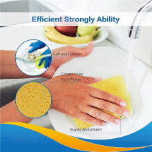 Large Cellulose Sponges,Kitchen Sponges for Dish, Duty Scrub Sponges,Non-Scratch Dish Scrubber Sponge 20 Pcs