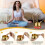 Conjunto de Tigelas Tibetanas para Canto - Tigelas Sonoras de 4 Polegadas com Martelo de Madeira e Almofada, para Ioga, Cura de Chakras e Alívio Do 2