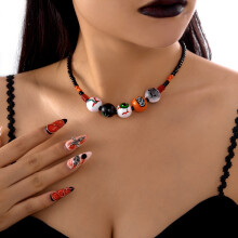 (Necklace) Halloween Handprint Necklace - Personalized & Versatile