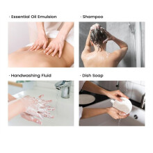 Kitchen 12Oz Ceramic Hand Soap Dispenser for Bathroom Refillable Dispenser Bottle for Liquid Soap Shampoo and ShowerGel