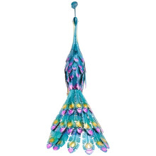 2X Multicolor Metallic  Statue Metallic  Statue Outdoor Garden, Patio, Deck, Porch-Yard Art Decoration