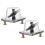 2pcs Drum Mounting Bracket Set Floor Tom Leg Holder Iron Base Stable Support Replacement 1