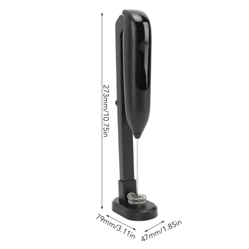 Automatic Milk Frother Wireless Handheld with Charging Base for Kitchen Use 1