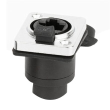 2X RJ45 Waterdichte Netwerkconnector 8P8C Vrouwelijke Paneelmontage-Aansluitingen RJ45 Ethernet-Connector (Stijl 4)