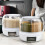 360 Rotating Grain Dispenser Grain Storage Box Transparent Sealed Jar Circular Kitchen Rice 4