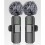 2X Microfones de Lapela Sem Fio 3 em 1 para , Android, Câmera, Microfone USB-C,  Microfone com Redução de Ruído 5
