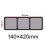 2pcs 140mm PC Dust Magnetic Filter 14CM PC Computer Case Cooler Fan Dust Filter Magnetic Frame Dustproof Cover B 4