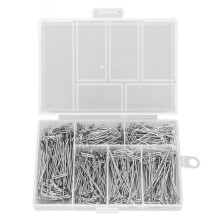 Long Steel T Pins 450pcs Assorted for Sewing Wig Making & Craft Use Rust Proof