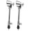 2pcs Silver Metal Drum Support Legs Replacement for Floor Tom with NonSlip Stable Design 1