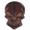 Horrible Solid Wood Skull Guitar Pick Type B Chacate Preto 4