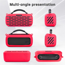Silicone Cover Case for SoundLink Max Portable Speaker Anti-Scratch with ShoulderStrap Durable Carrying Protector C