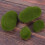 80 Pieces 2 Sizes Artificial Moss Rocks Decorative Faux Green Moss Covered Stones 4