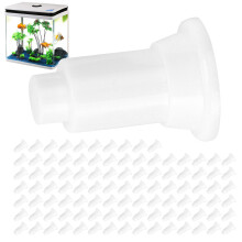 100Pcs Aquarium Isolation Board Support Feet PVC, White, 2.8cm